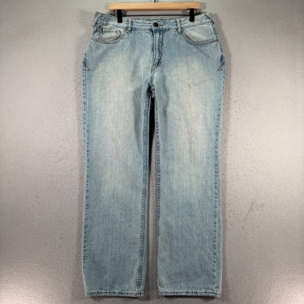 Vintage Unionbay Jeans Mens 36x30‎ Blue Lightwash Straight Leg Denim Comfort Y2K